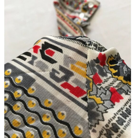 Vintage 70s 80s Silky Polyester Blouse Ladies Size Small Paisley Patterned - Picture 5 of 7